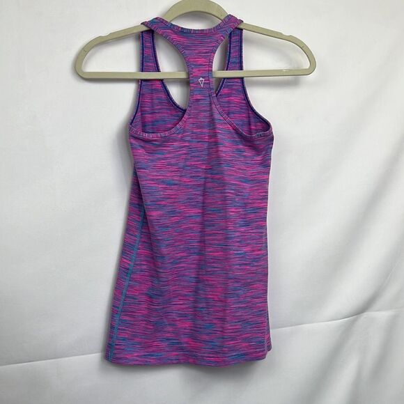 Ivivva pink and blue Racerback athletic tank Girl’s size 12 EUC - Picture 6 of 8